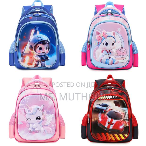 Vibrant 3d Cartoon Design School Backpack for Preschool - thumbnail 3