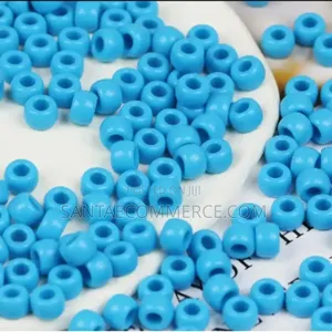 100pcs Blue Hair and Bracelet Beads