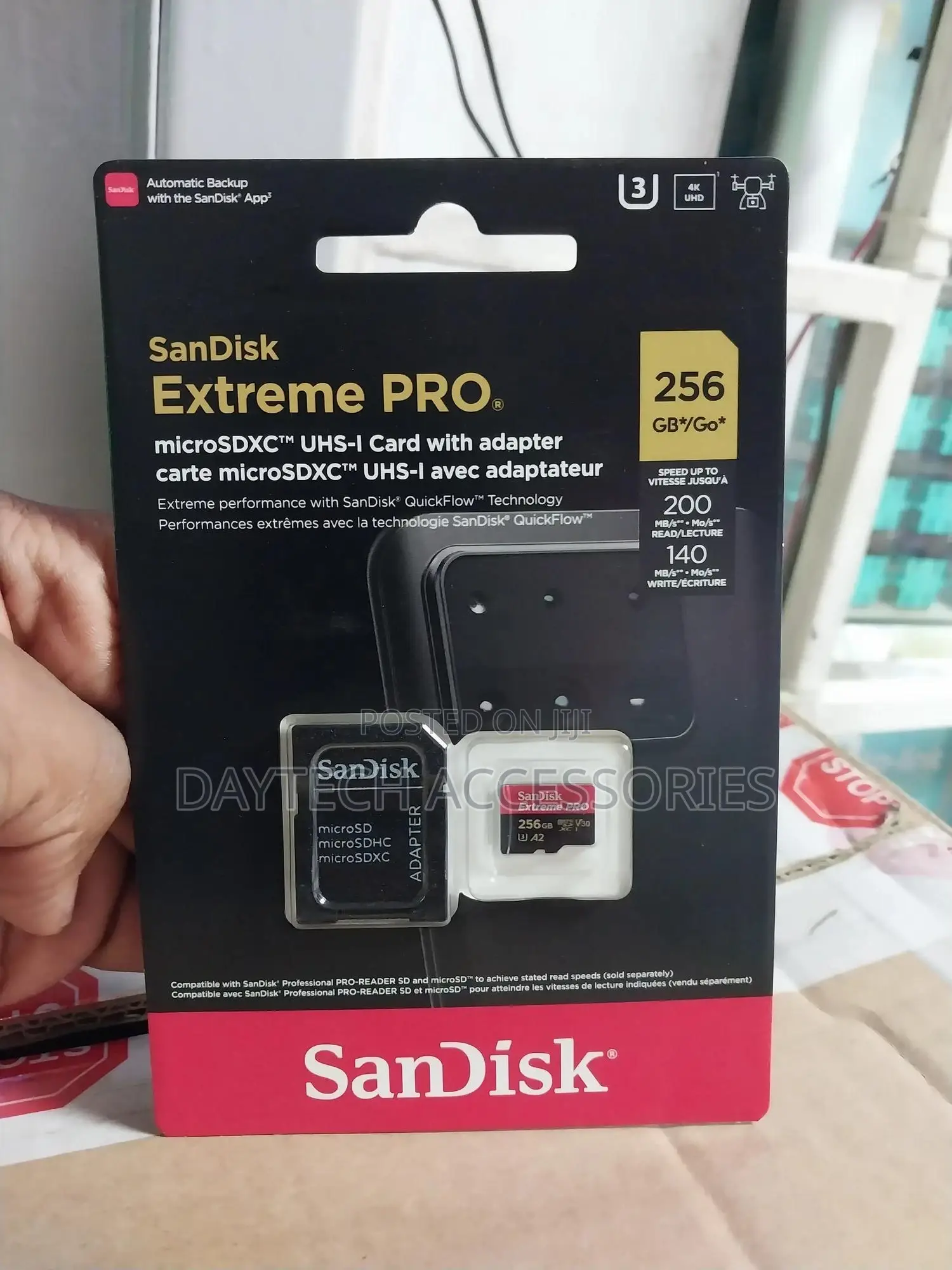 Sandisk 256gb Extreme Pro Microsd Uhs-I Card With Adapter C10, U3, V30