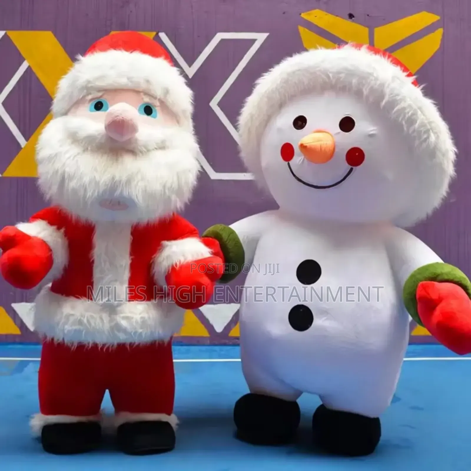 Merry Christmas Mascot Santa