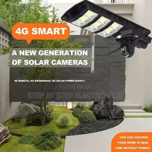 4g PTZ Multiple Lens Solar Camera With Solar Street Light Security