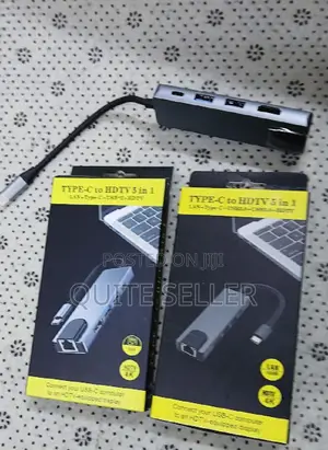 Type-C to HDTV 8-in-1 Adapter Usb-C/Ethernet / 2 Usb/Sd