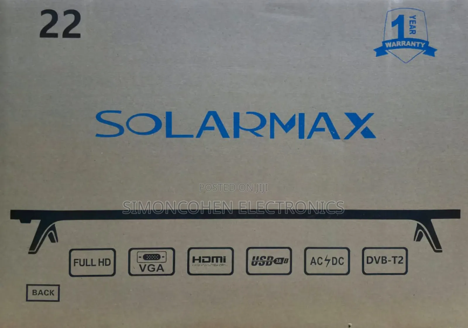 Solarmax 22" Digital Tv Ac/Dc
