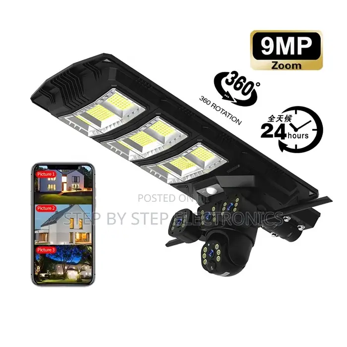 Outdoor Solar Street Light With 4g Smart CCTV Surveillance