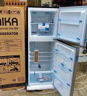 Mika 202 Litres Double Door No Frost Refrigerator ( Grey Color)