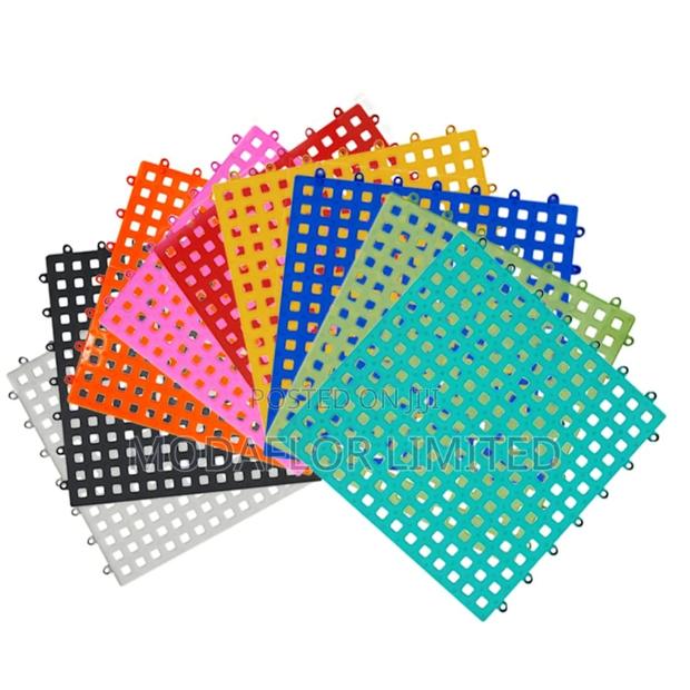 Interlocking PVC Bathroom Tiles_ Easy to Clean