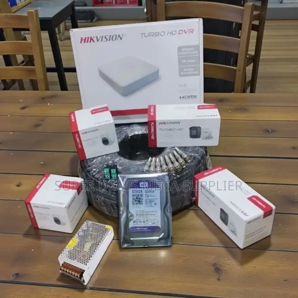 Hikvision 4 CCTV Cameras Kit 1080p Hd Indoor Outdoor Night Vision DVR