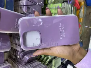 Saxenn Phone 14 Pro Liquid Silicone Case With Microfiber Lining