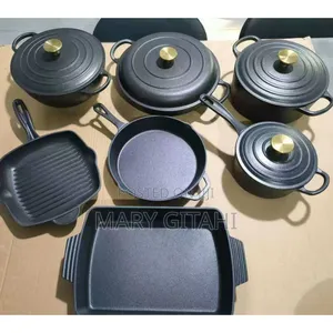 11pcs Raw Cast Iron Cookware * Black Cast Iron