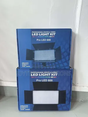 Videography Lighting With Two Batteries and Adapter