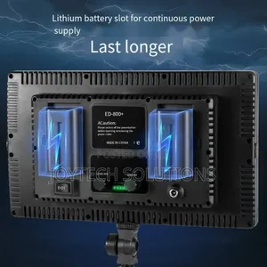 Videography Lighting With Two Batteries and Adapter