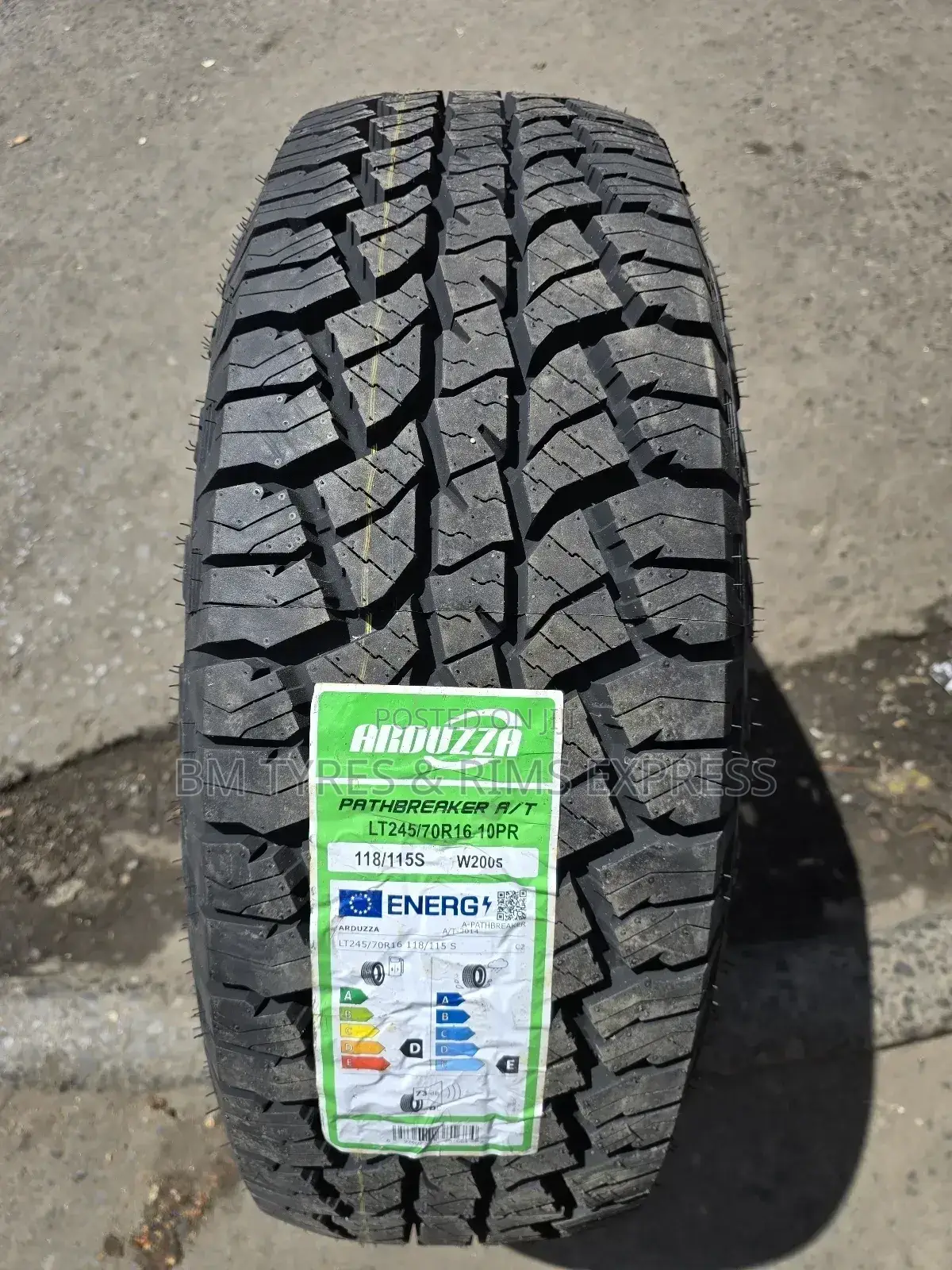 245 /70 R16 Ardduzza Tyres (All Terrein) Commercial.