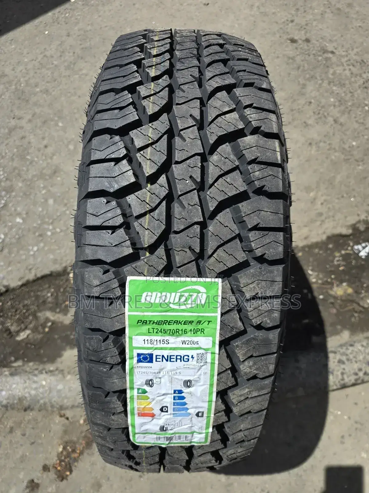245 /70 R16 Ardduzza Tyres (All Terrein) Commercial.