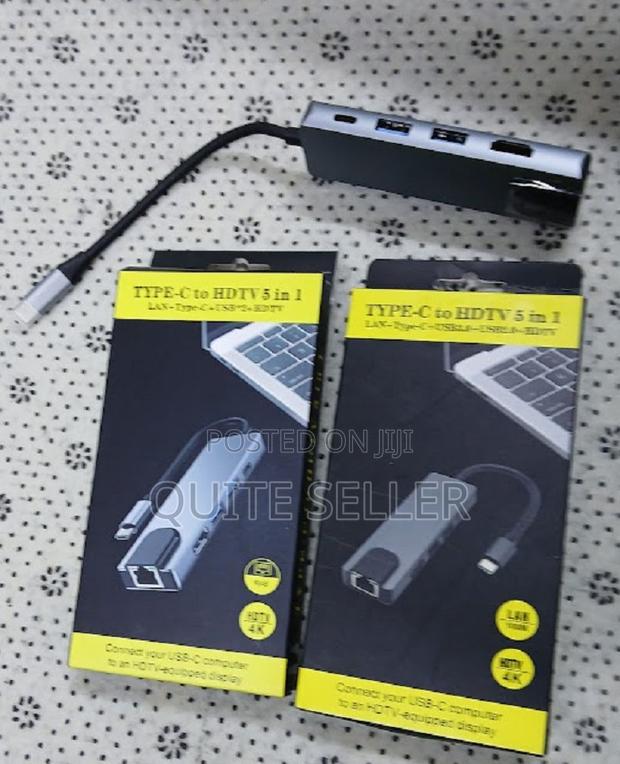 Type C 8 In1 Usb C Hub 8in1 Type C HDTV Adapter Rj45 Lan Ethernet