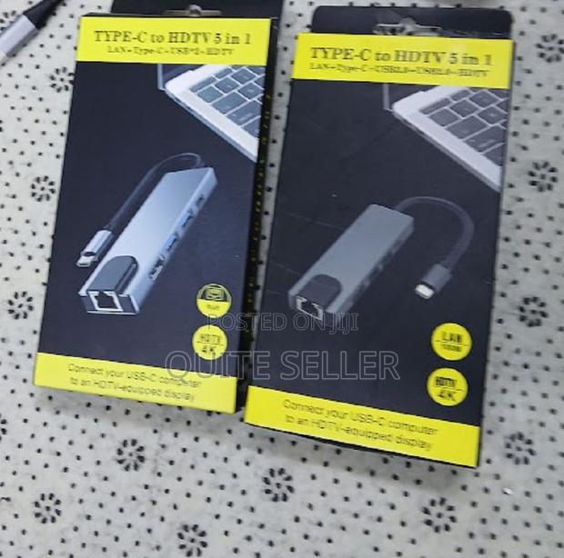 HDTV Support, Rj45 Ethernet Usb C Hub 8in1 Type C HDTV Adapter