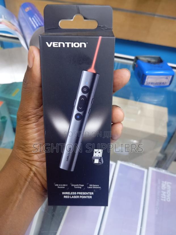 Vention Wireless Powerpoint Presentation Clicker - Red Laser Pointer - main view