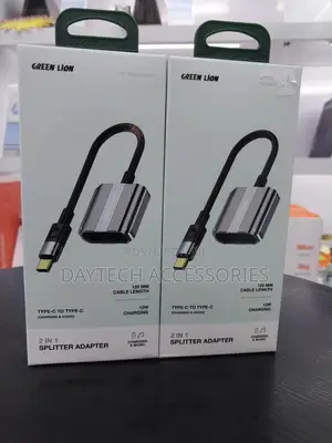 Green Lion 2 in 1 Splitter Adapter Type-C to Dual Type-C,