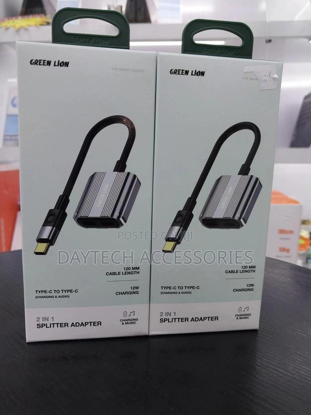 Green Lion 2 in 1 Splitter Adapter Type-C to Dual Type-C,