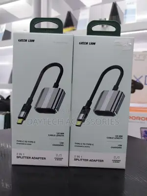 Green Lion 2 in 1 Splitter Adapter Type-C to Dual Type-C,