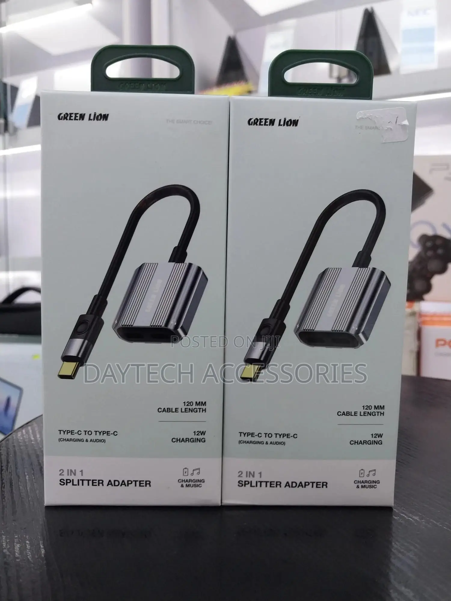 Green Lion 2 in 1 Splitter Adapter Type-C to Dual Type-C Anti-Scratch