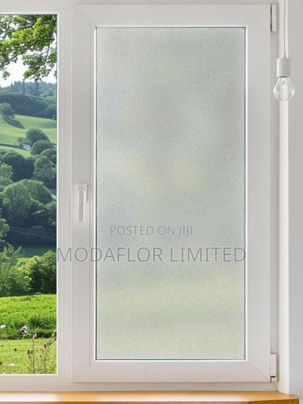 Privacy Frosted Film_ Easy to Install ,Modern Look