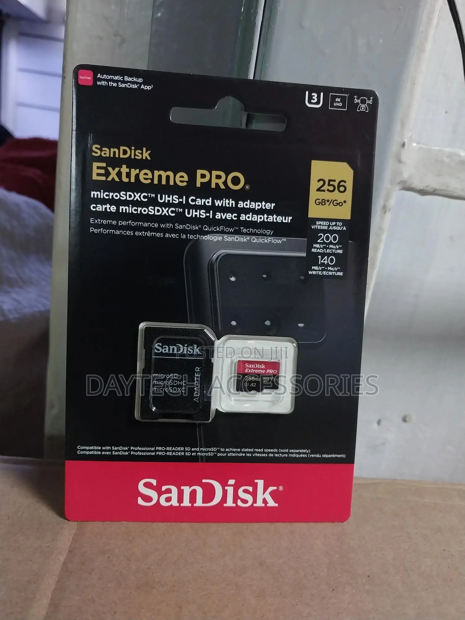 Sandisk 256gb Extreme Pro Microsd Uhs-I Memory Card With Adapter C10