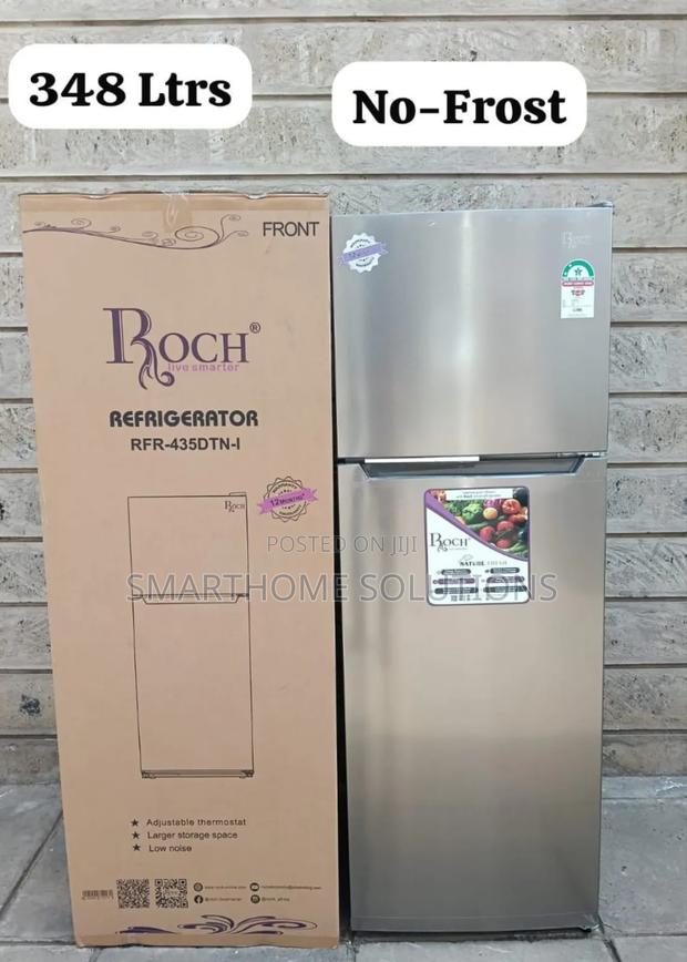 Roch 348l No Frost Double Door Fridge Rfr-435-dt