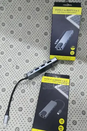 Type-C to HDTV 8 in 1 Adapter, With Hdmi, Power , Usb / Ethernet