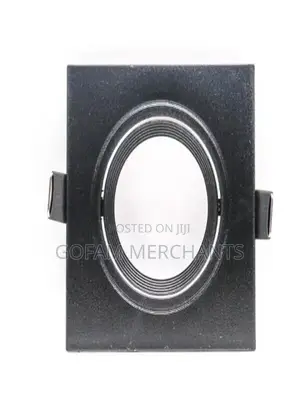 Adjustable Square Recessed Black Gu10 Holder