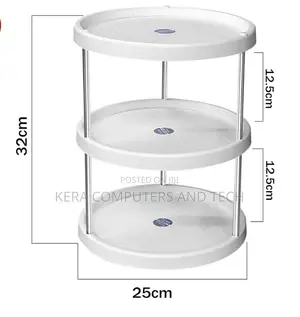 3 Tier Rotating Kitchen Storage Rack
