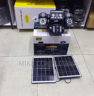 Triple Lens Solar Powered Camera Monitor With Night Vision Dual Panels