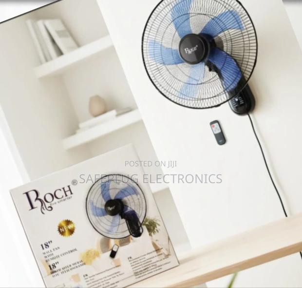 Roch 18" Wall Fan - Remote Control, 3 Speeds, Oscillation,