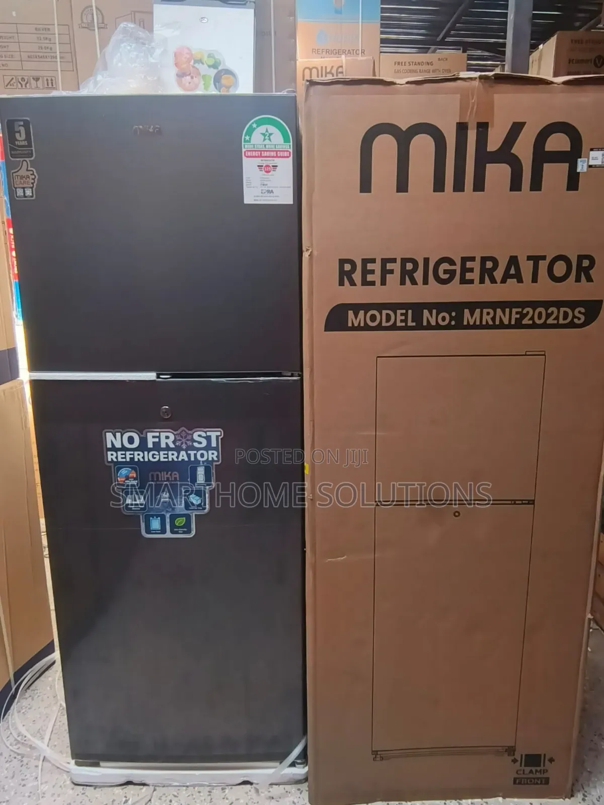 Mika 202l No Frost Double Door Freezer Fridge