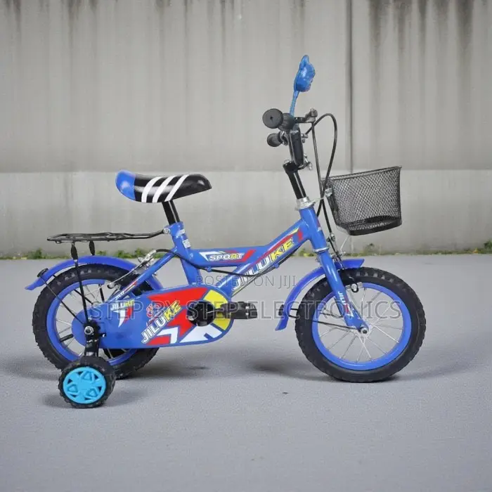 12 Inch Children Bicycle Colorful Design Basket Comfy Training Wheels