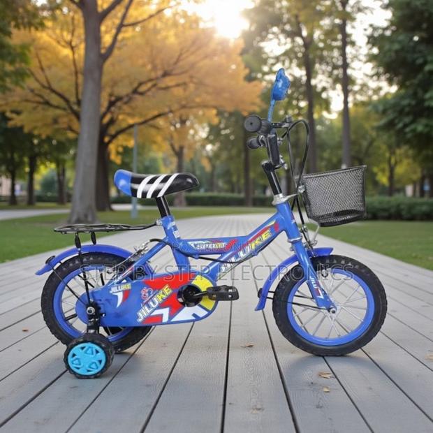 12 Inch Children Bicycle Fun Cartoon Colorful Design Training Wheels - main view