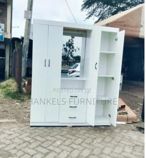 Large Double Door Wooden Wardrobe - thumbnail 2
