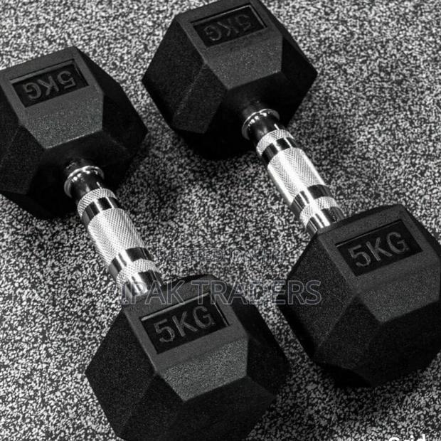5kg Hexagonal Dumbbell