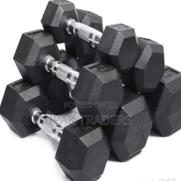 Hexagonal Dumbbells Available From5kg to 25kg