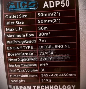 2inch Diesel Water Pump 8hp Engine/Aico Japan 2hp Diesel Water Pump