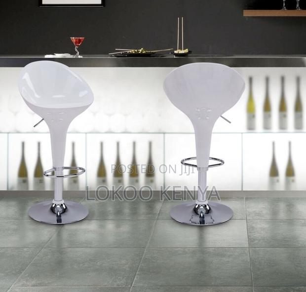 Stool; Modern Generic Plastic Adjustable Swivel Bar Stool