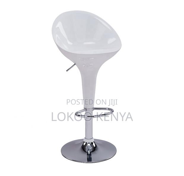 Stool; Modern Generic Plastic Adjustable Swivel Bar Stool - thumbnail 5