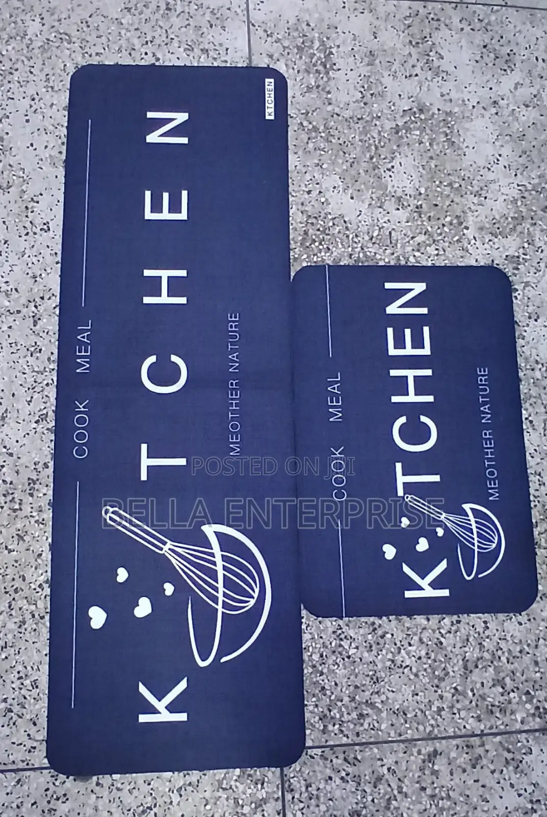 2pcs Kitchen Mats With Rubber Super Non-Slip Underside