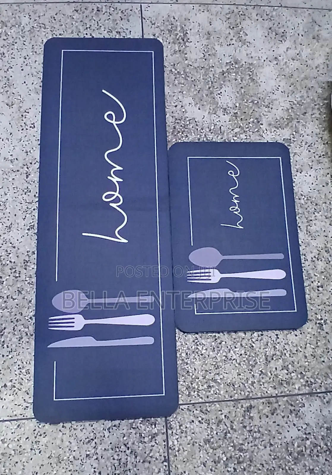 2pcs Kitchen Mats With Rubber Super Non-Slip Underside