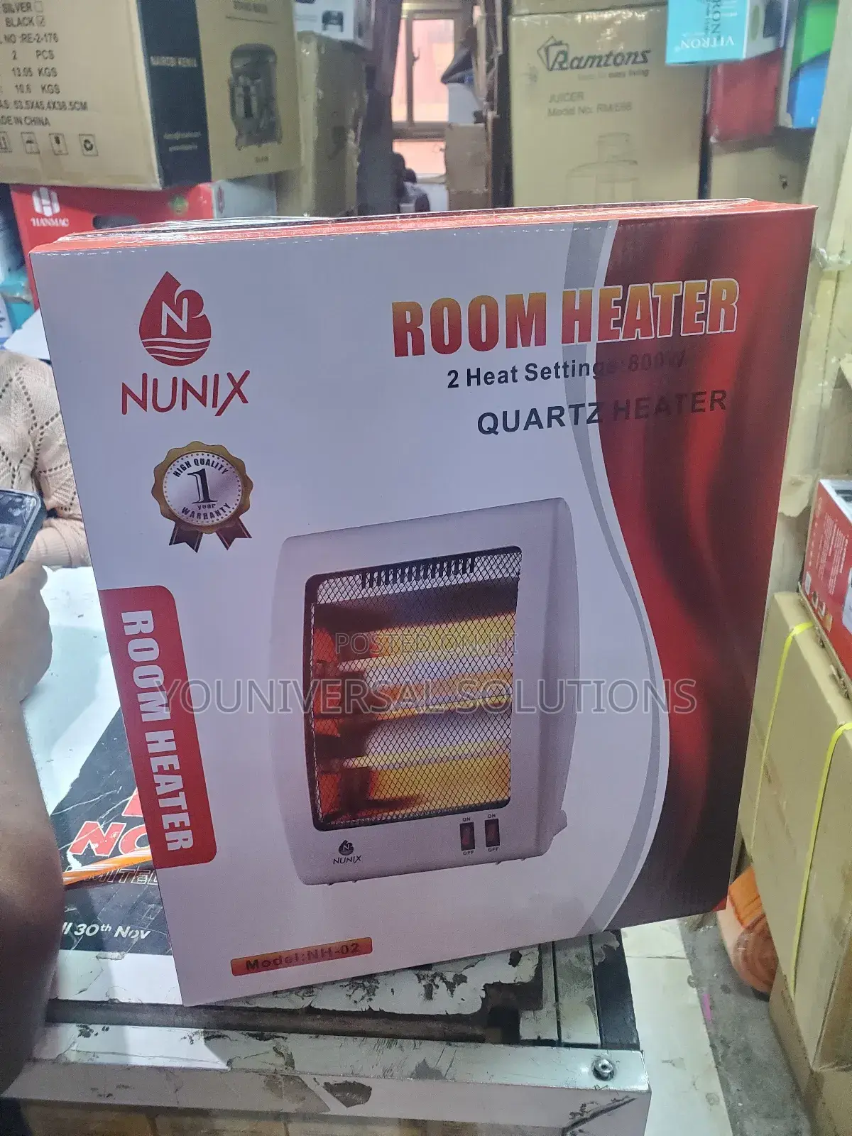 Nunix Portable Electric Room Heater With Over Heat Protection