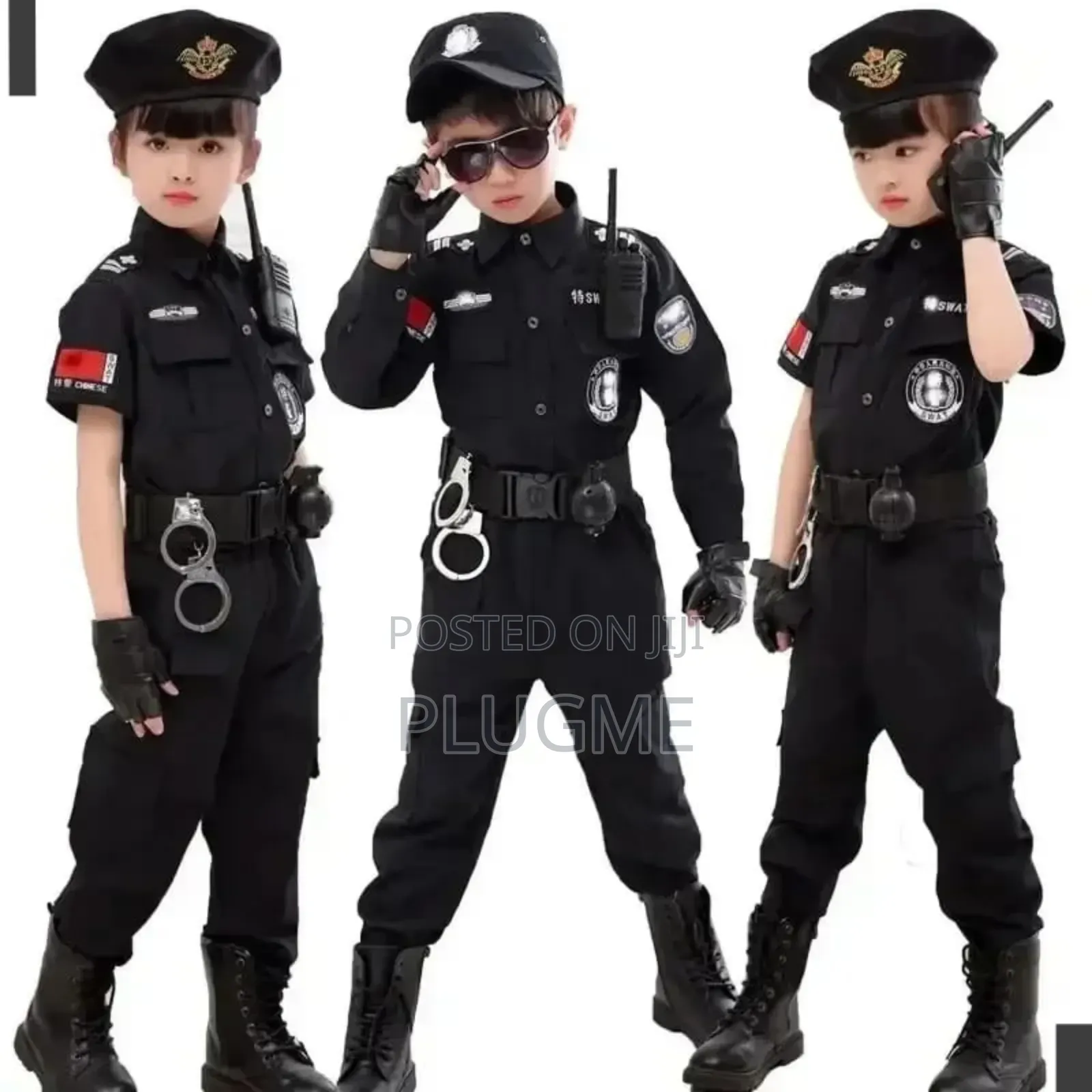 Swat Childrens Unisex Police Costume
