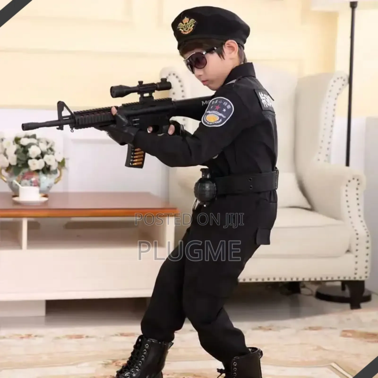 Swat Childrens Unisex Police Costume