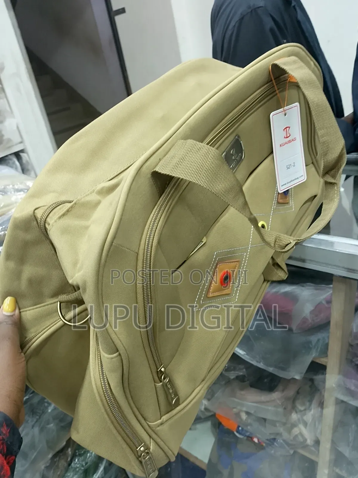 Canvas Ankara Bag