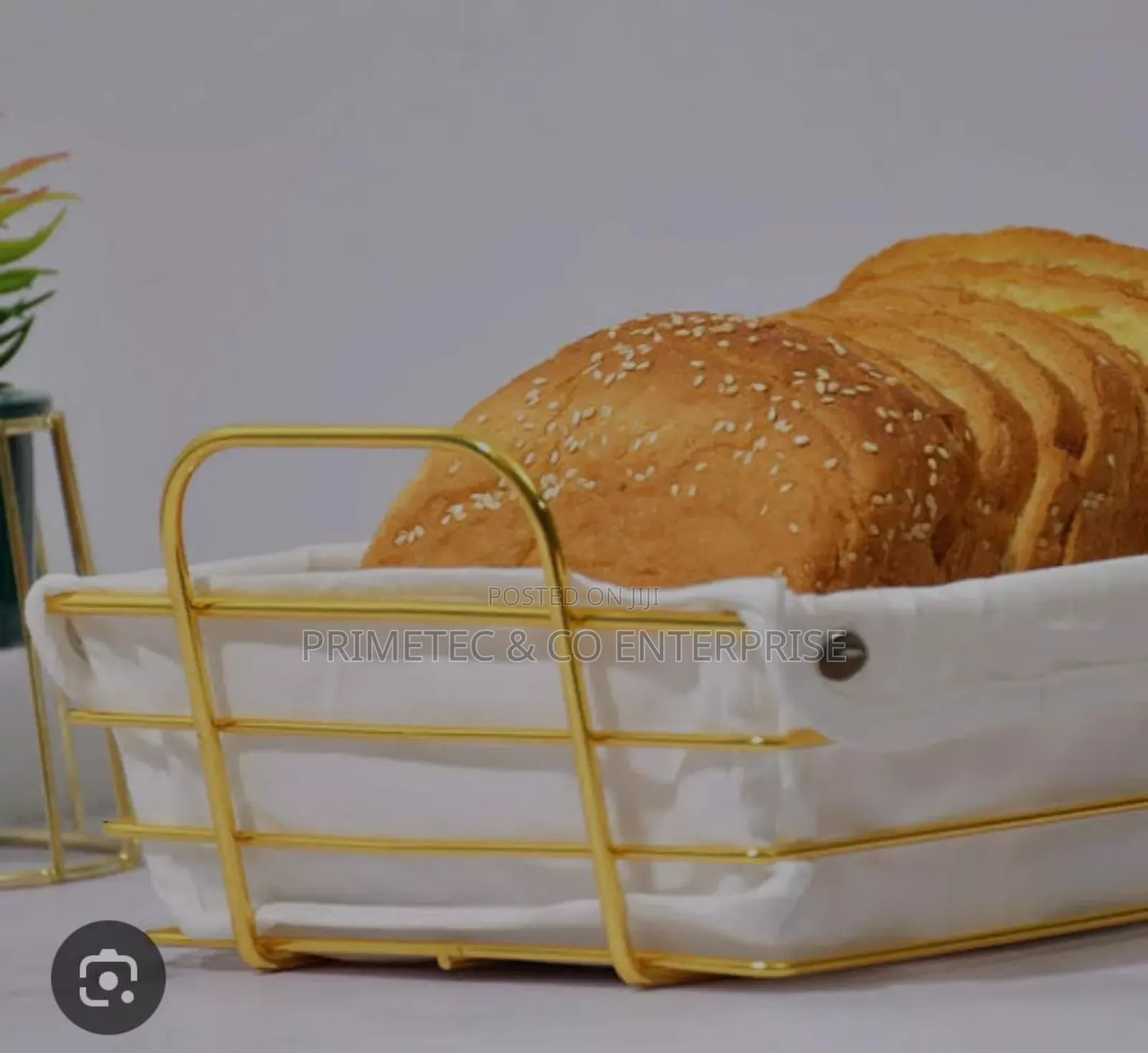 *Gold Frame Black Cloth /Silver Frame White Cloth Storage Bread