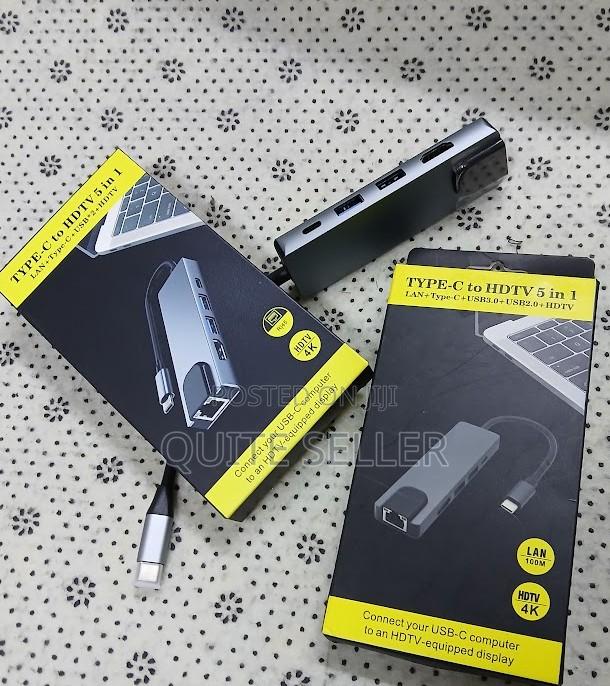 Type C Adapter 8 in 1 High Speed Usb-C, Power Supply