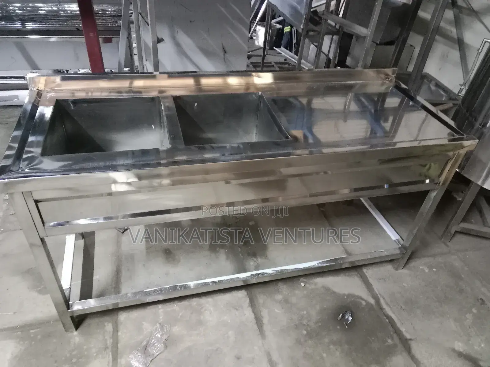 Double Bowl Stainless Steel Sink – Kitchen Commercial Use